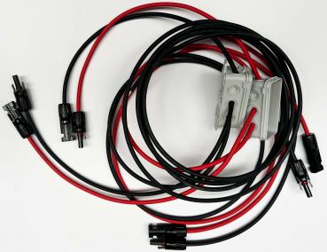 2 x Y-Block für 3 Strings (rot und schwarz)