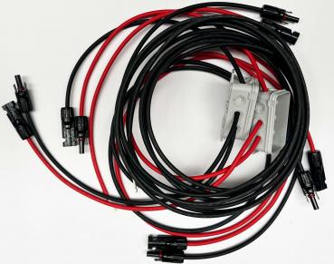 2 x Y-Block für 4 Strings (rot und schwarz)