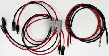 Komplettset, Solarkabel 2-String, inkl. Steckverbinder