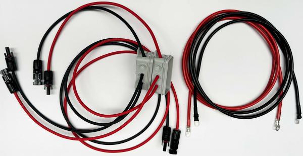 Komplettset, Solarkabel 2-String, inkl. Steckverbinder